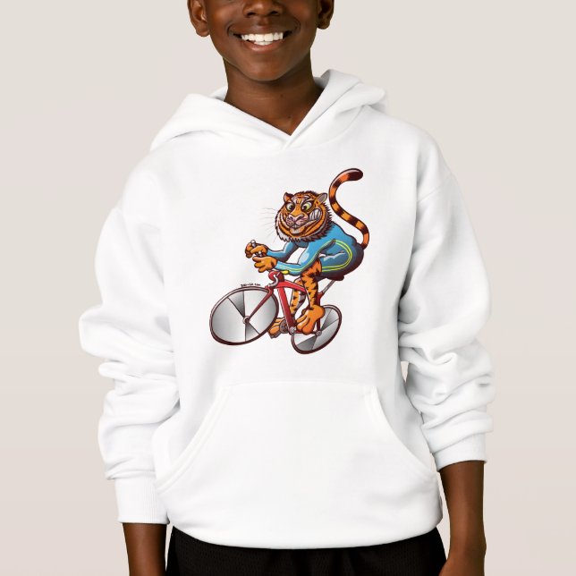 Cycling Tiger Hoodie (Front)