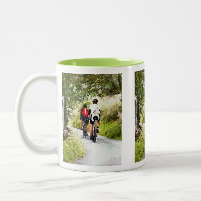 CYCLING Two-Tone COFFEE MUG (Left)