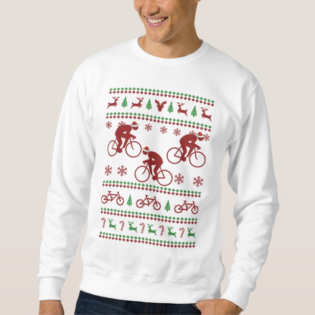 Cycling Ugly Christmas Sweater (Front)