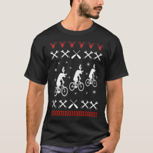 Cycling Ugly Christmas T-Shirt