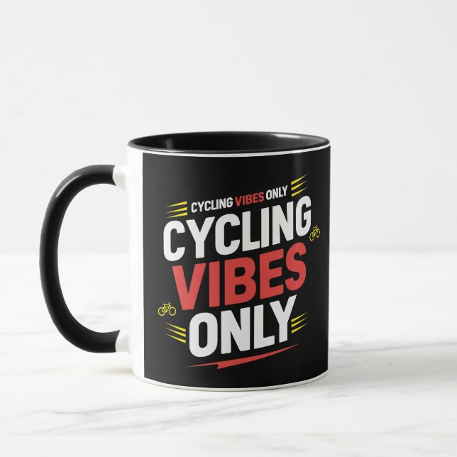 Cycling Vibes Only  Mug (Left)