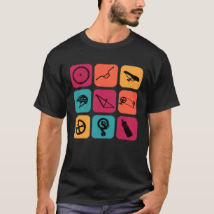 Cycling vintage bicycle parts cyclist T-Shirt