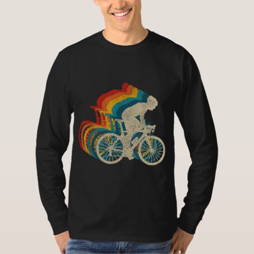 Cycling Vintage Retro Road Bike Racing Cyclist Gif T_Shirt