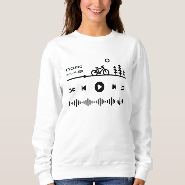 Cycling with Music Sweatshirt (Front)