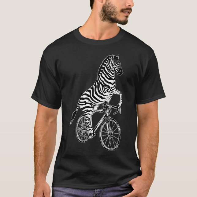 Cycling Zebra T-Shirt (Front)