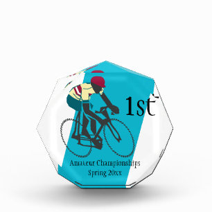 Cyclist #1 acrylic award