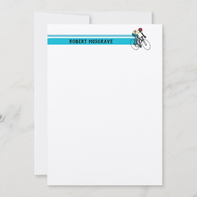 Cyclist #1 note card (Front)
