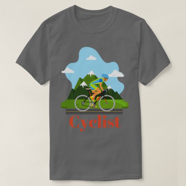 Cyclist    (2)  T-Shirt (Design Front)