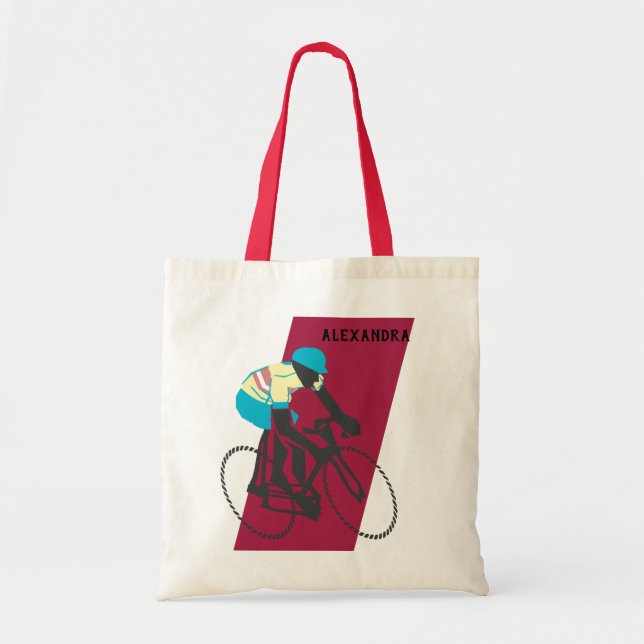 Cyclist #2 tote bag (Front)