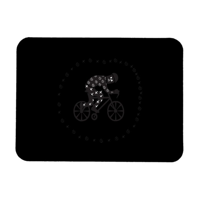 Cyclist 2 vinyl magnets