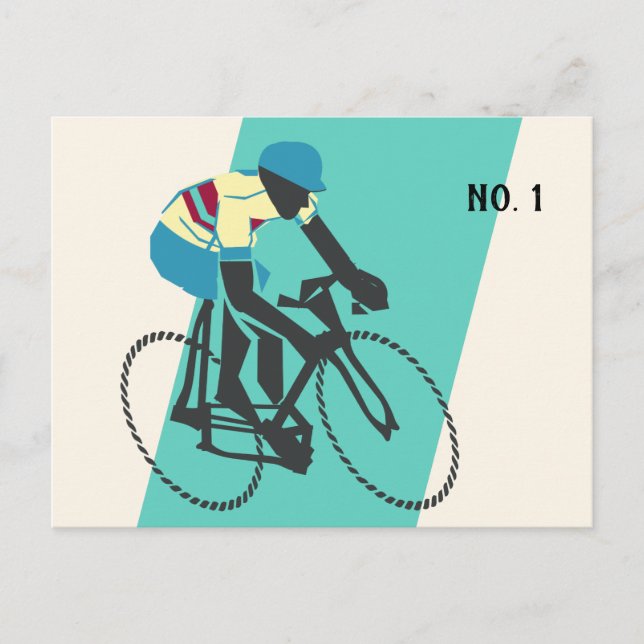 Cyclist #3 postcard (Front)