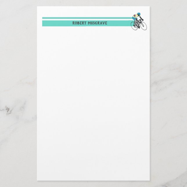 Cyclist #3 stationery (Front)