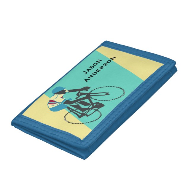 Cyclist #3 tri-fold wallet (Bottom)