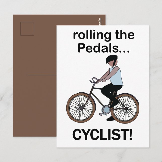Cyclist Bicycle Bike Postcard (Front/Back)