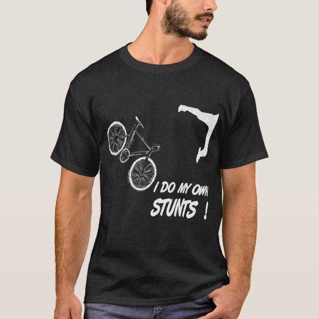 Cyclist bike, bicycle crash accident humor funny b T-Shirt (Front)