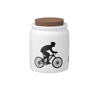 Cyclist Candy Jar