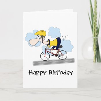 Cyclist Card by mail_me at Zazzle