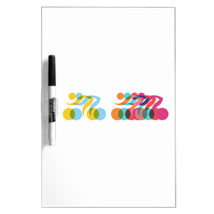 Cyclist cool and unique design dry erase board