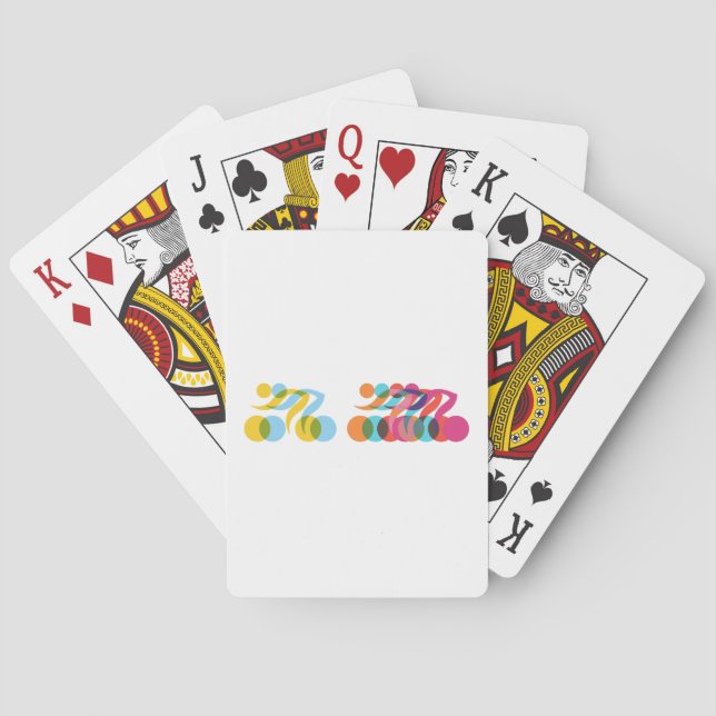 Cyclist cool and unique design poker cards (Back)