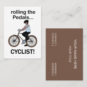 Cyclist Cycling Bicycle Bike Shop Business Card