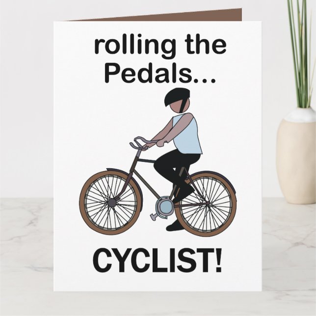 Cyclist Cycling Biking Card (Front)