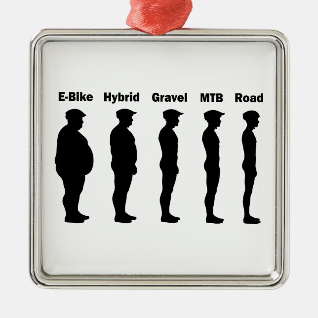 Cyclist Evolution Roadie Metal Ornament (Front)