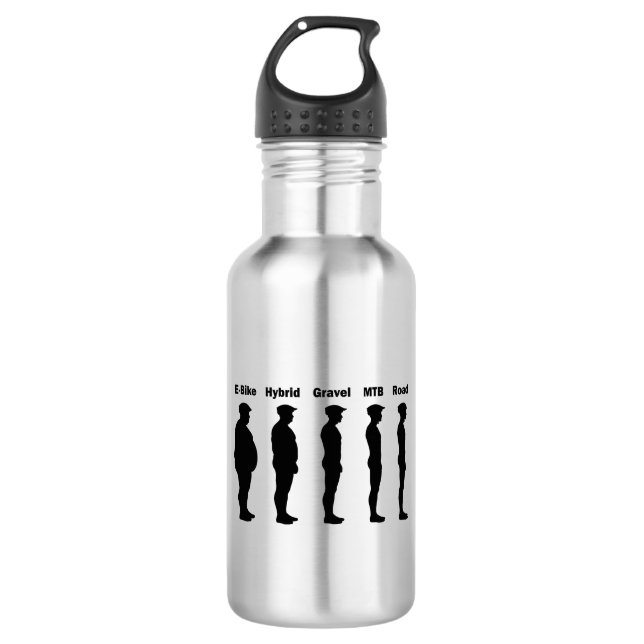 Cyclist Evolution Roadie Stainless Steel Water Bottle (Front)