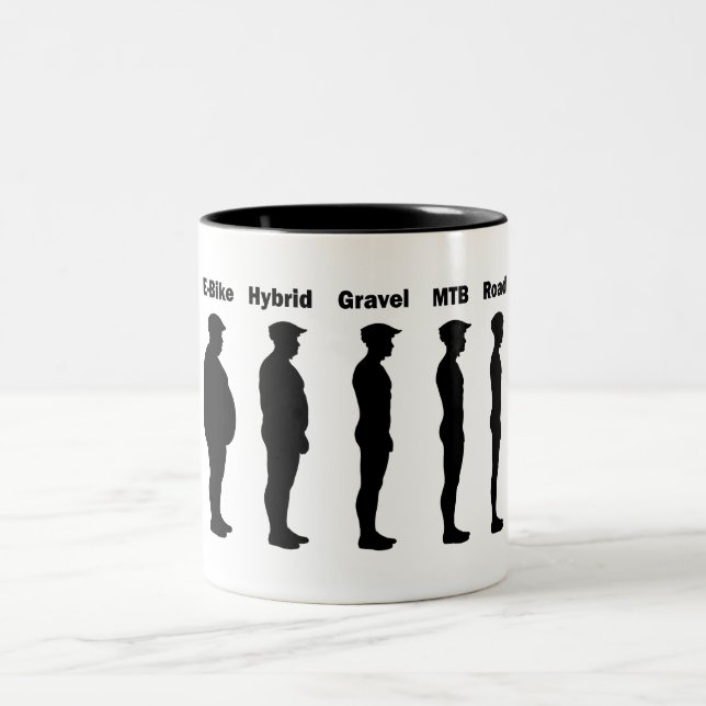 Cyclist Evolution Roadie Two-Tone Coffee Mug (Center)