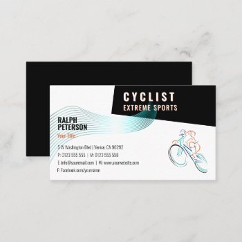 Cyclist Extreme Sports | Professional Cyclist Business Card by bestcards4u at Zazzle