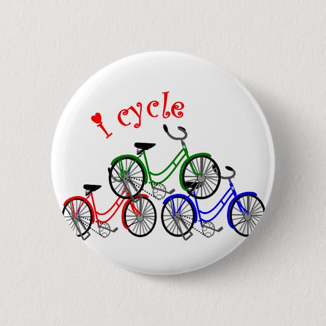Cyclist Gifts (Bicycling) design Pinback Button (Front)