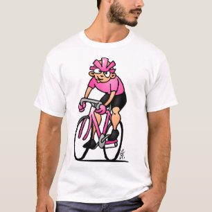 Cyclist in the Maglia Rosa T-Shirt