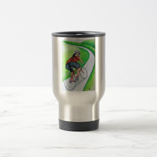 Cyclist - Kiss Goodbye Travel Mug (Center)