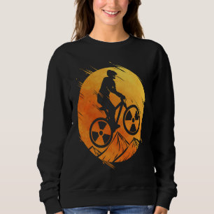 Cyclist mountain bike for bike tour bike sweatshirt
