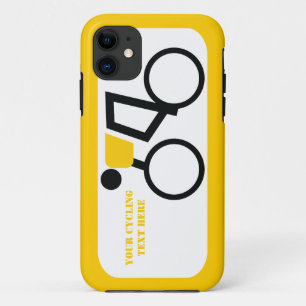 Cyclist riding his bicycle custom iPhone 11 case