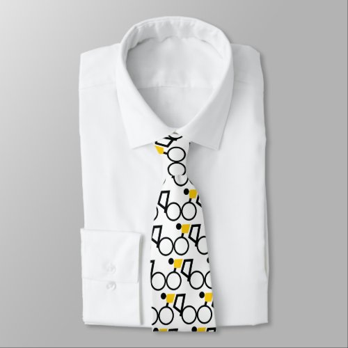 Cyclist riding his bicycle custom tie