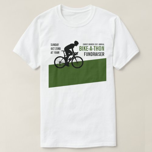 Cyclist Silhouette Charity Bike_a_Thon Event T_Shirt