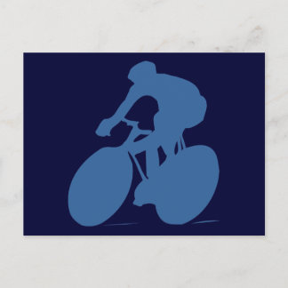 Cyclist Silhouette Postcards