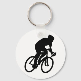 cyclist tour de france racing bike keychain