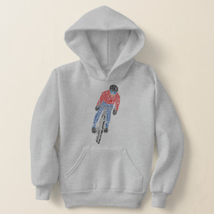 Cyclist Word Art Bicycle Bike Hoodie