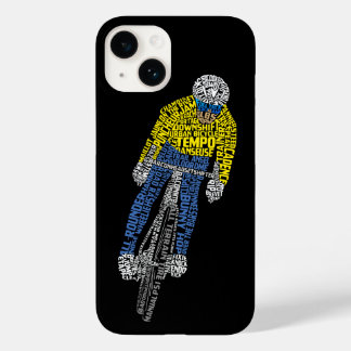 Cyclist Word Art Bicycle Cycling Case-Mate iPhone 14 Case