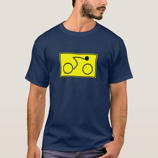 Cyclist (yellow) T-Shirt (Front)