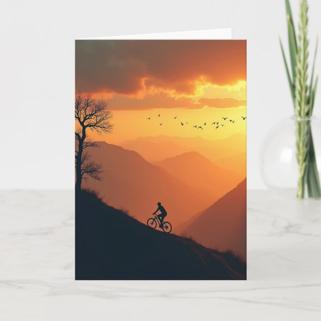 Cyclists Birthday Ascent Card (Front)