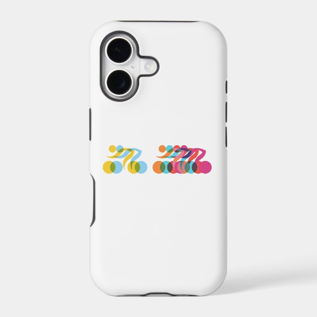 Cyclists group cool and unique design iphone case (Back)