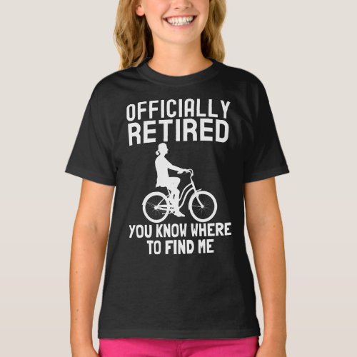 Cyclists retirement gifts for women bicycle lovers T_Shirt