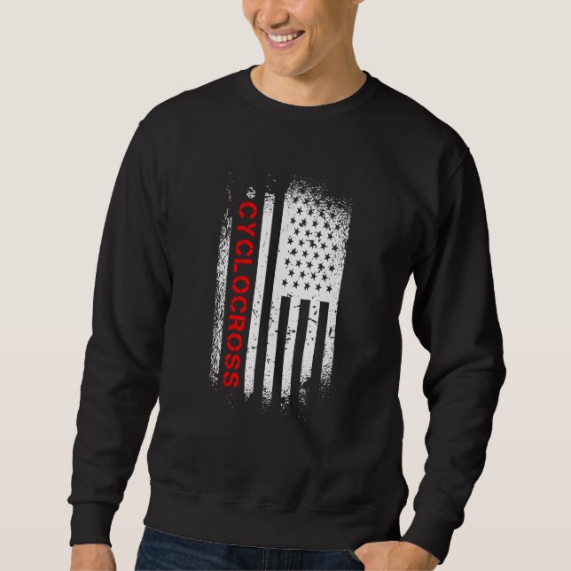 Cyclocross American Flag Sweatshirt (Front)