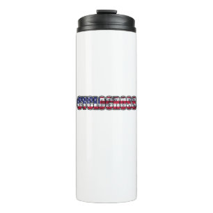 Cyclocross American Flag Thermal Tumbler