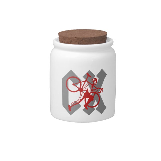 Cyclocross Candy Jar (Front)