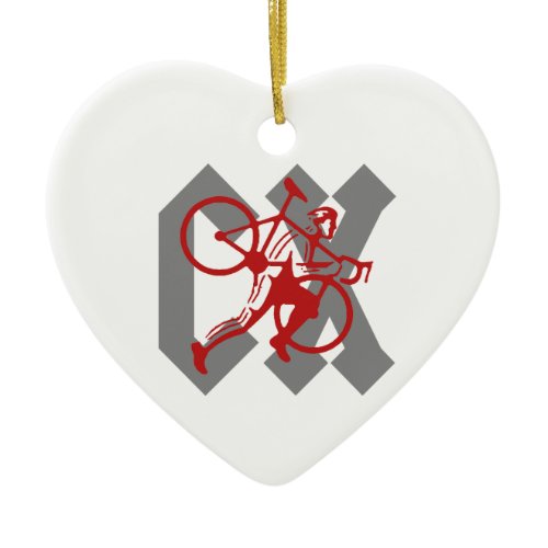 Cyclocross Ceramic Ornament