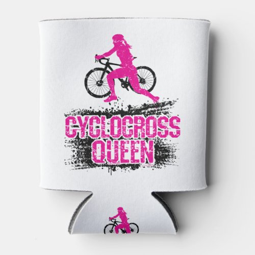 Cyclocross Queen Cyclo_Cross CX Women Bicycle Can Cooler