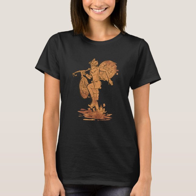 Cyclocross Shoulder Cyclocross Bike T-Shirt (Front)